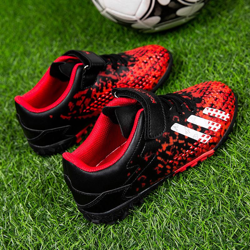 Новые детские футбольные бутсы для подростков, мальчиков, девочек, студентов, детей, TF, шипованные, на липучке, тренировочные