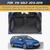 Индивидуальный коврик в багажник для Volkswagen Golf 7 универсал 2013-2019 аксессуары для интерьера противогрязевой ковер прочный кожаный коврик
