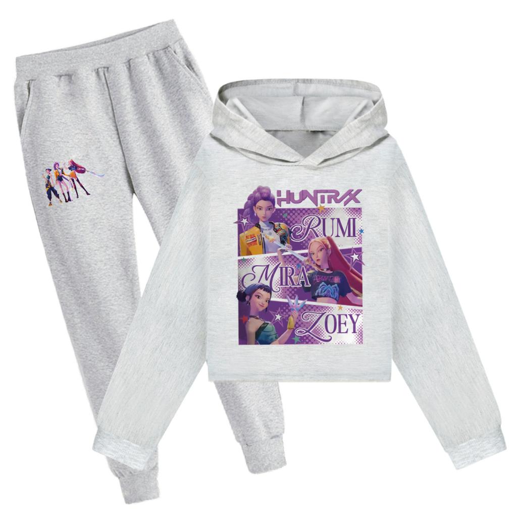 Children's Summer Sports T-shirt And Pants Two-piece Sportswear Set Long Sleeve Printed Suit