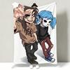 Game SSally FFace Throw Soft Warm Flannel Throw Blanket Multiuse for Sofa Bed Office Nap