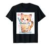 Bubble Things Printed Kawaii, Cat, Boba, Tea, Cute, Japanese, T-shirt