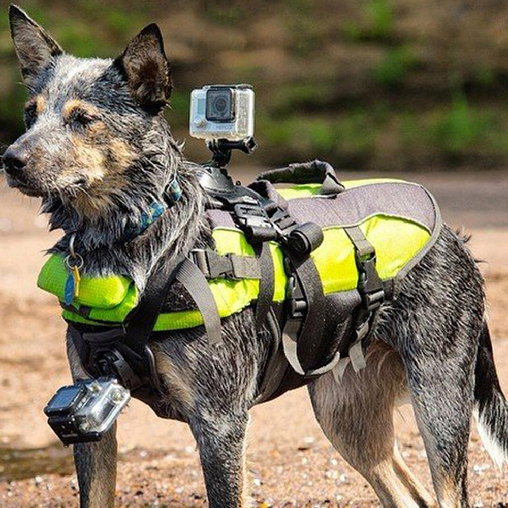 Крепление-шлейка для собаки для GoPro Hero 13 12 11 10 9 Мягкое регулируемое для маленьких, средних и крупных собак для камер DJI Osmo Insta360