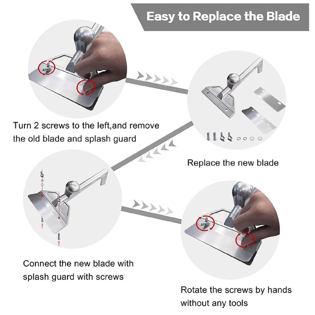 4 шт. лезвия для скребка для гриля из нержавеющей стали, прочные сменные лезвия для скребка для гриля, аксессуары