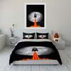 Rocket with fiery trail. Bedding sets Duvet cover sets Duvet covers Pillowcases(1 * Duvet Cover 2 * Pillowcases without duvet insert)