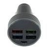 Fast Charging Car Adapter 4 USB Port Car Charger Over Current Protection Over Temperature Protection Over Voltage Protection