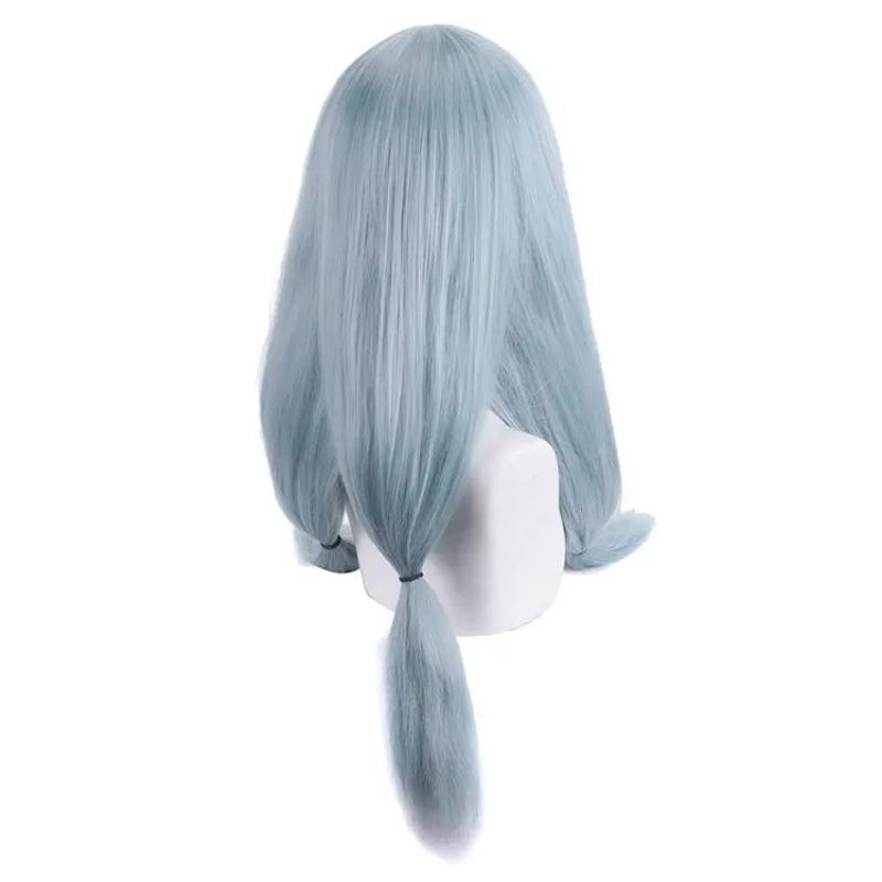 Парик для косплея аниме Jujutsu Kaisen Mahito, сине-серый, длина 70 см, карнавальные парики для Хэллоуина, термостойкие синтетические волосы