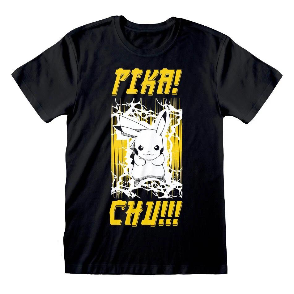 Pikachu Electrifying Pokemon T Shirt, Anime Pokemon Yellow Cute Lot