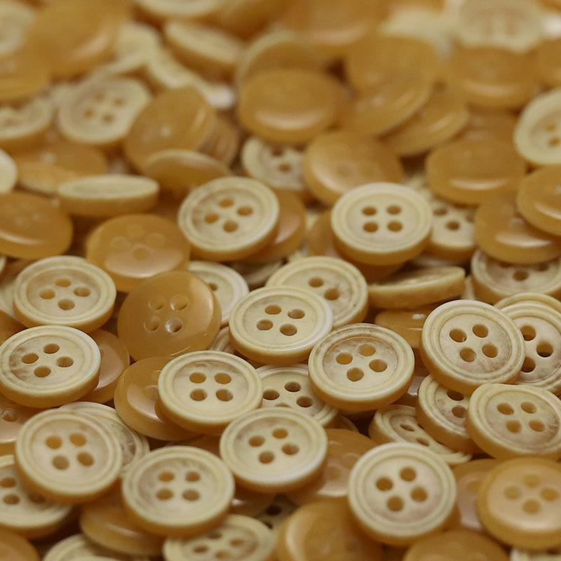 Четырехглазая двойная круглая пуговица из смолы, пуговица на воротнике рубашки, мужской и женский вязаный кардиган, аксессуары для верхней части детской одежды, пряжка