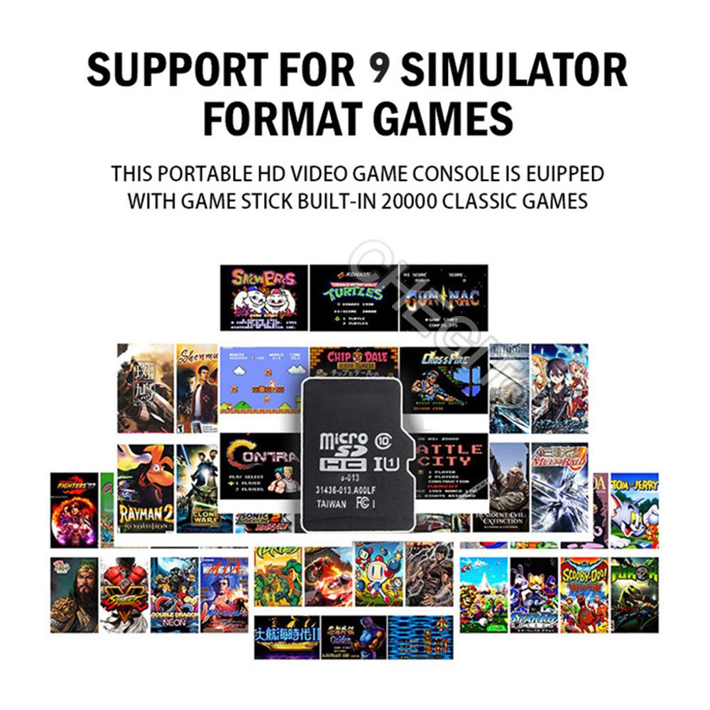 Video Game Stick Lite 4K HD Video Game M8 Console 64GB Double Wireless Controller For 10000 Retro Games Kid Xmas Gift