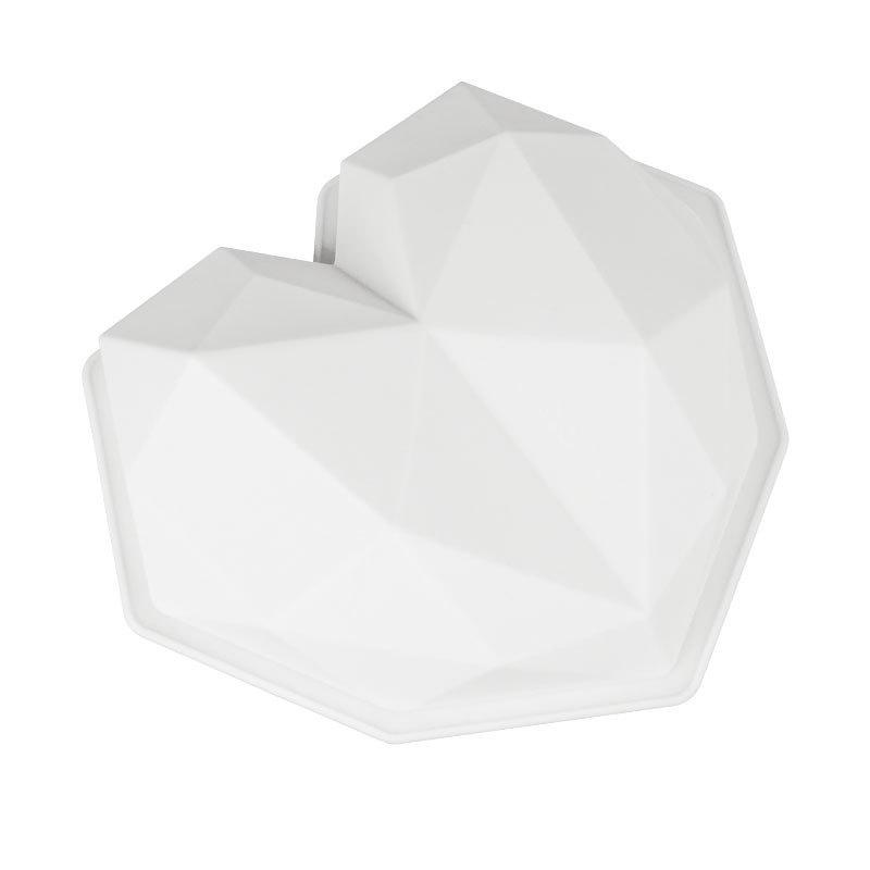 Big Diamond Heart Silicone Form Big Love Heart Cake Fondant DIY Mould Торты Mousse Chocolate Decorating Tools Soap Forms