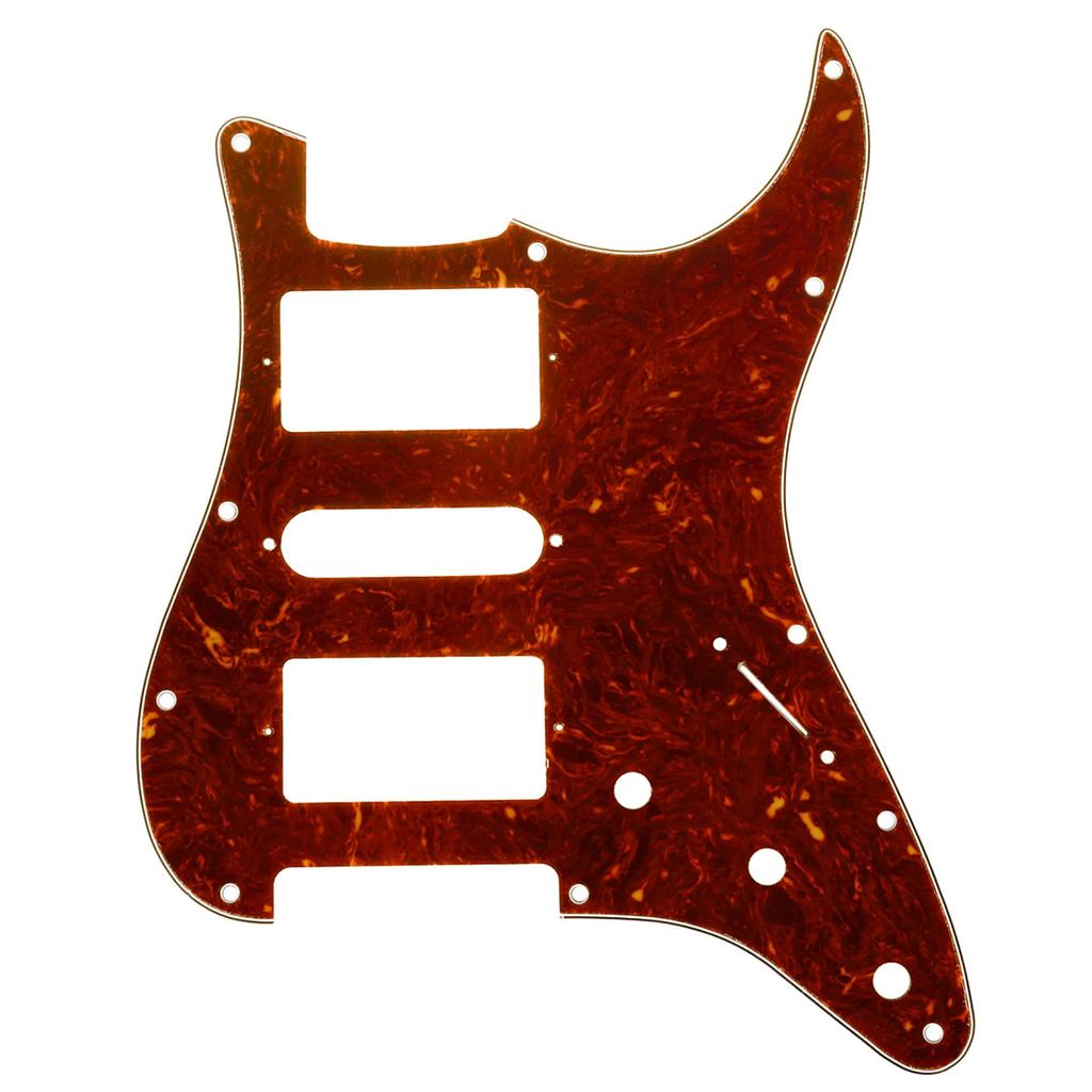 Musiclily Pro HSH Пикгард для Stratocaster Коричневый Черепаховый Набор из 4 частей, 11-отверстий, ST-Тип, Гитары США/Мексики