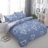 Simple Washed Cotton Four-piece Quilt Cover, Bed Sheet, Bedding Quilt, Student Dormitory Three-piece Bedding Kit