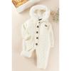 Knitwear Knitted Welsoft Lined Hooded Winter Baby Jumpsuit