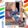 Набор для цифровой масляной живописи Stitch, ручная работа, DIY, домашний декор