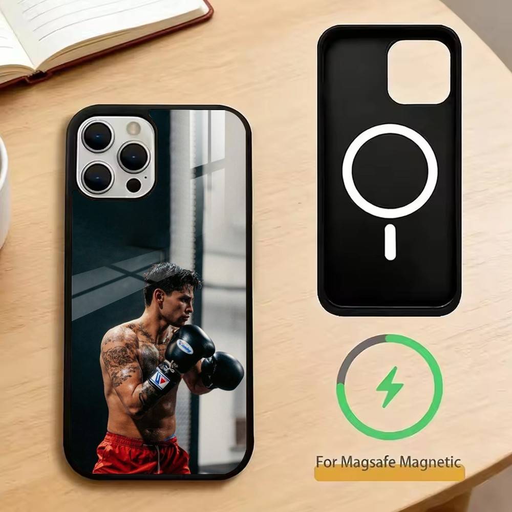 Райан Гарсия Чехол для телефона для iPhone17,16,15,14,13,12,11 Plus,Pro Магнитный для Magsafe Беспроводная зарядка