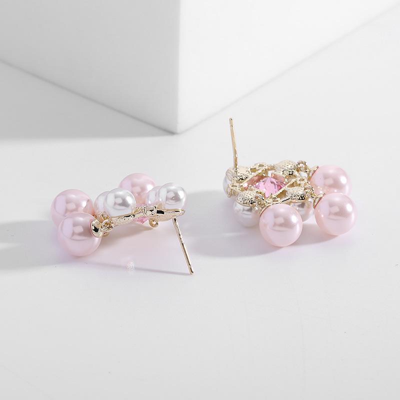 2022 новые модные серьги с пресноводным жемчугом в стиле ретро для женщин, блестящие серьги с фианитом в стиле барокко, висячие серьги из серебра 925 пробы с пресноводным жемчугом