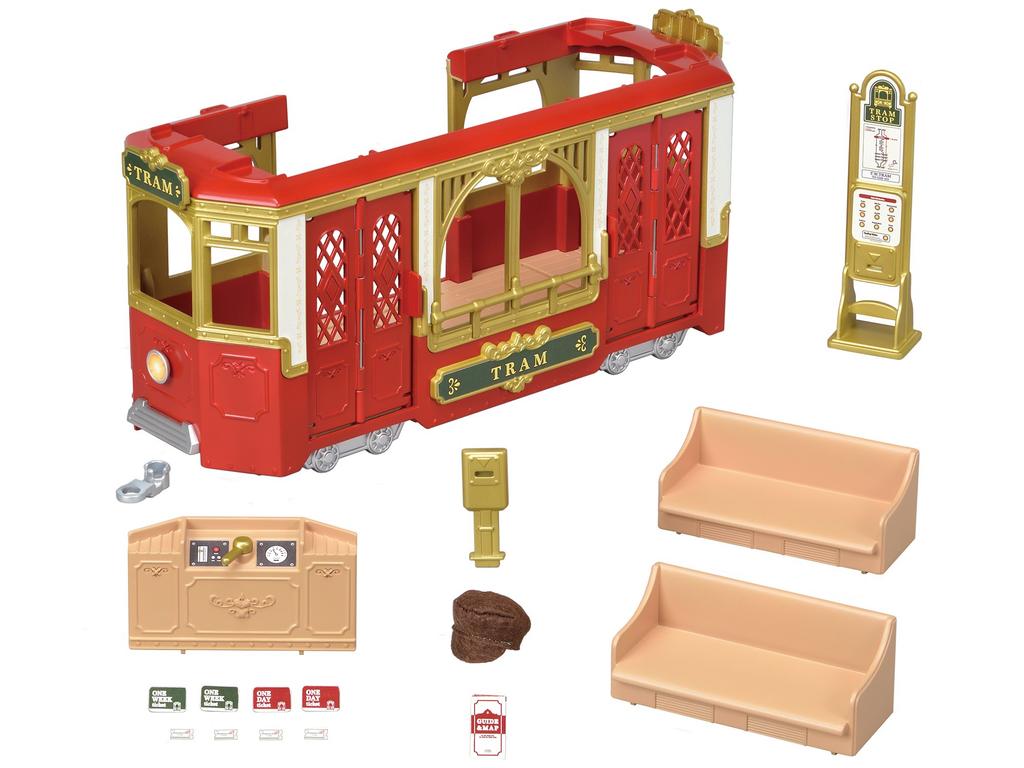 Городской трамвай Sylvanian Families в [Городке для вылазок] TV-01