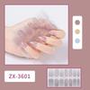 ZX 3D Waterproof No-Cure Gel Nail Wraps, Full Cover Japanese & Korean Style Spring & Summer Nail Stickers, Nail Patch Films