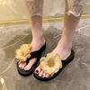 Non-slip Slippers Fashionable Outer Wear Cool Slippers Women's Summer Outer Wear 2025 Cool Slippers Flip-flops Thick-soled Beach Slippers Women