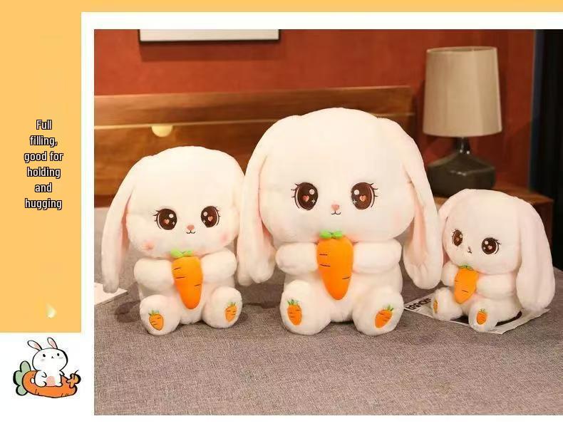 Плюшевый кролик-редиска из Douyin - Длинноухий кролик, подарок на день рождения для девочек