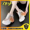 Daddy Shoes Women's Mesh Thick-soled Non-slip Inner Height-increasing Women's Shoes Small People Show Height Casual Women's Shoes Summer Sports Shoe