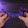 Красочная Металлическая Орнаментальная Фигурка Драконьей Лодки с 3D-печатью, Статуэтка с Гибким Телом, Уникальный Фестивальный Подарок, Традиционная
