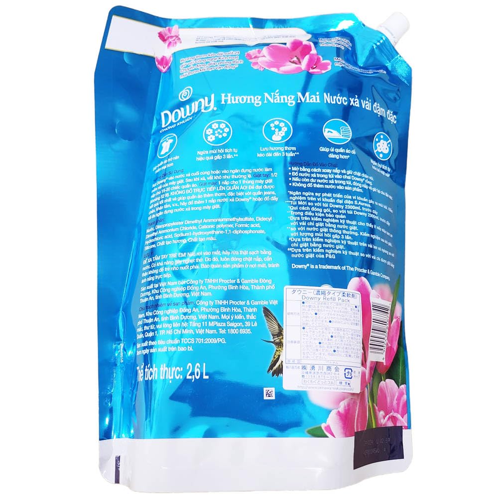 Кондиционер для белья Downy Sunrise Fresh, жидкий, с ручкой, концентрированный, 2,4 л