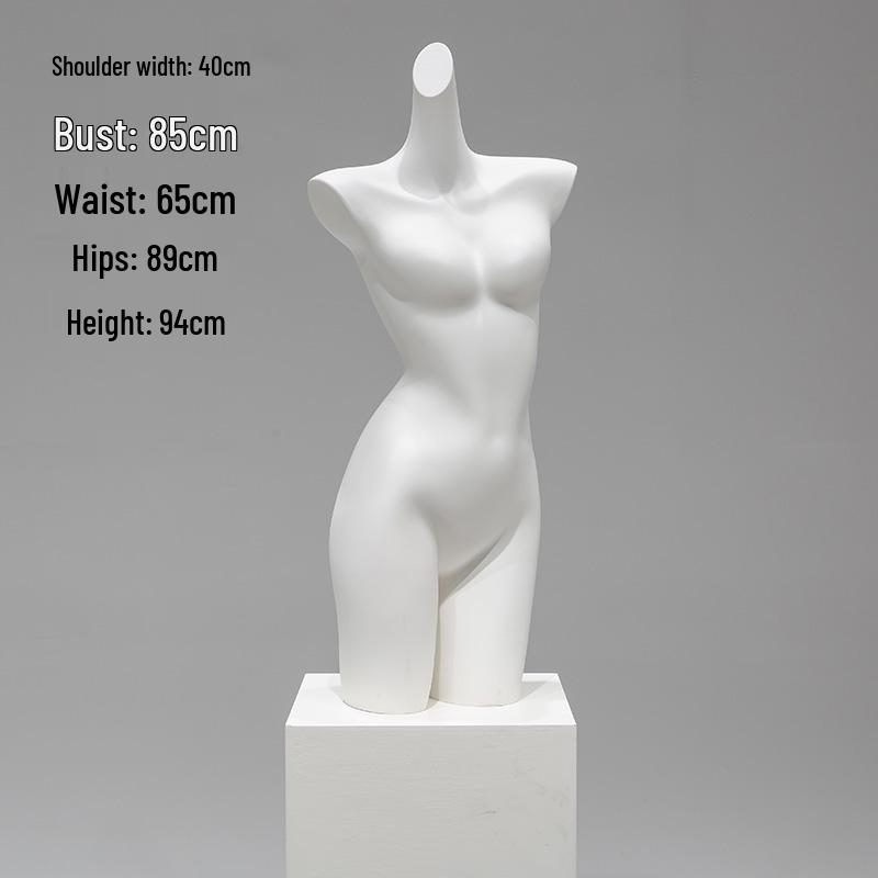 Unisex Half-Body Plastic Mannequin for Underwear Display