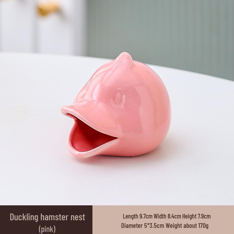 Охлаждающее керамическое убежище для хомяков: Летний приют и игровой домик