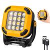 ARREBOL Rechargeable Mini LED Floodlight, Work Light, COB Flashlight, 4 Colors & 14 Lighting Modes, Type-C Charging, Powerful Magnet, Stand, AC