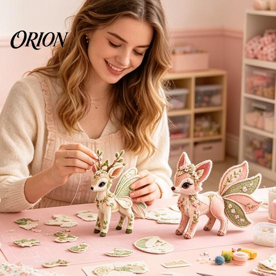 Набор для ручного шитья для подростков «Лесные Стражи» Пэчворк DIY Набор, Животные леса Шитье Готовые выкройки Наполнитель Фетровый Набор Тканевые поделки Взрослые, Ручная работа Кукла