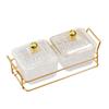 Creative Divided Serving Platter with Lid Appetizer Serving Tray Snack Dishes Food Storage Box Nuts Tray for Nuts Fruits
