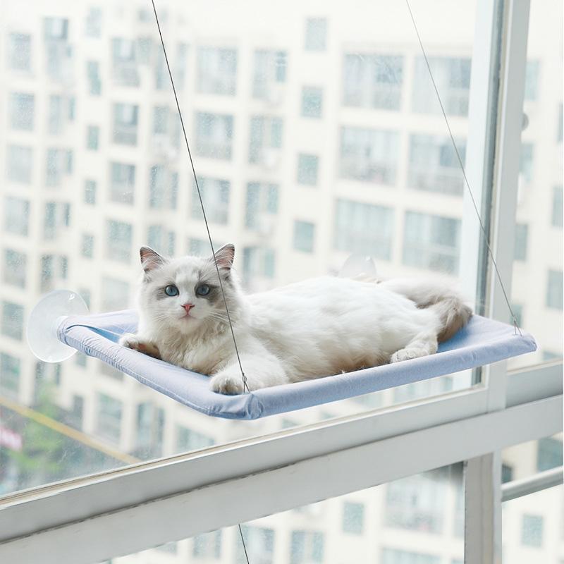 Pet Cat Hammock Hanging Cat Bed Bearing 20Kg Comfortable Cat Sunny Window Seat Kitten Climbing Frame Pet Accessories