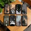 A-Атака титанов L-Леви A-Аккерман Чехол для телефона Samsung Galaxy A73,A72,A71,A70,A53,A52,A51,Мягкий силиконовый черный чехол