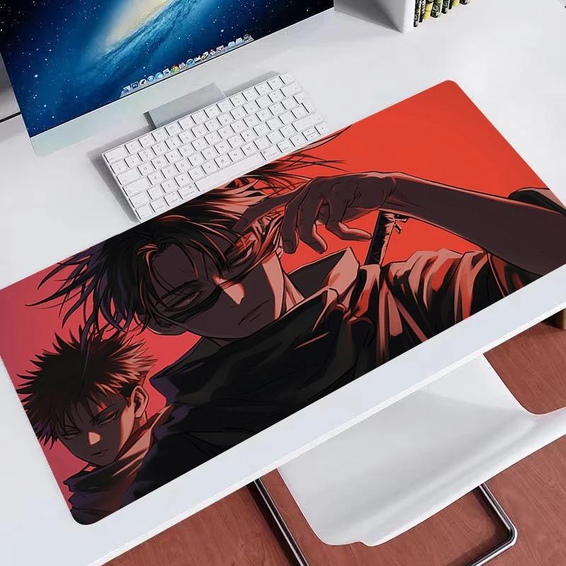 Игровой коврик для мыши Jujutsu Kaisen Чосо Офисная подушка для стола Компьютерные аксессуары Настольный коврик для клавиатуры Коврик для мыши 90x40 Подушка для ноутбука