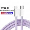 Original PD 60W Fast Charger 6A USB C To Type C Cable For Apple iPhone 15 Pro MAX Quick Charging For Huawei Samsung Xiaomi Cable
