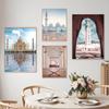 Islamic Architecture Landscape Canvas Painting Poster Printing Allah Religious Wall Art Muslim Mosque Picture Home Decoration