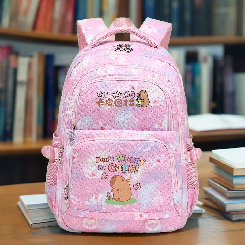 Cute Capybara Boys Girls School Backpack For Teenage Youth Girls Kawaii Student Kids Rucksack Laptop Books Bag Mochila