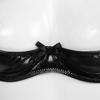 Women Glossy Patent Leather Underwired Bra Underwear Adjustable Shoulder Straps Unlined Brassiere