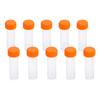 10pcs 5ml Plastic Frozen Test Tubes Vial Screw Seal Cap Pack Container with Silicone Gasket