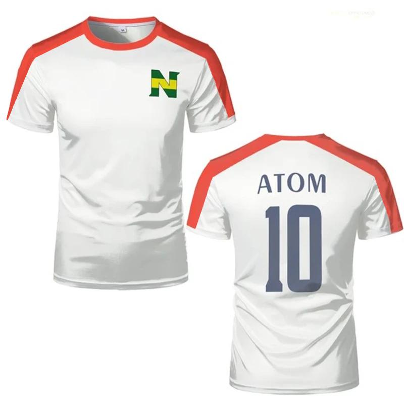 Спортивные футболки для мужчин Джерси аниме Капитан Цубаса Косплей Кастомные топы Свободные Мужские и женские Быстросохнущая спортивная одежда Детские футболки