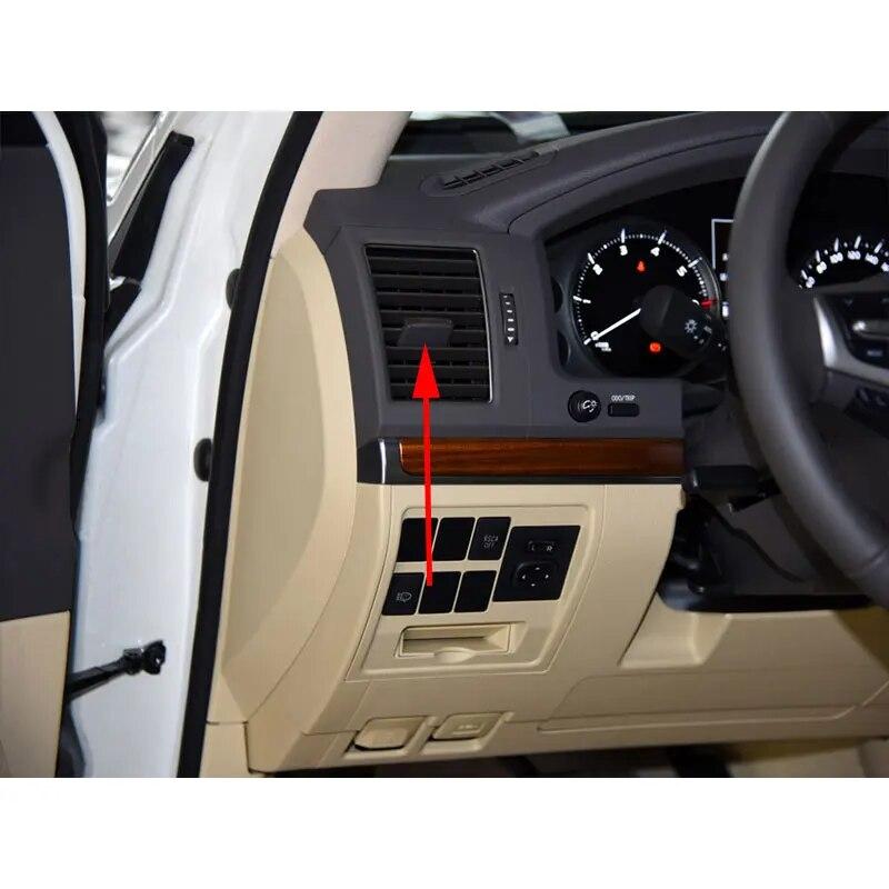 Передняя часть автомобиля, зажимы для вентиляционных отверстий кондиционера, зажим для розетки кондиционера для Toyota Land Cruiser LC200 FJ200 2008-2017