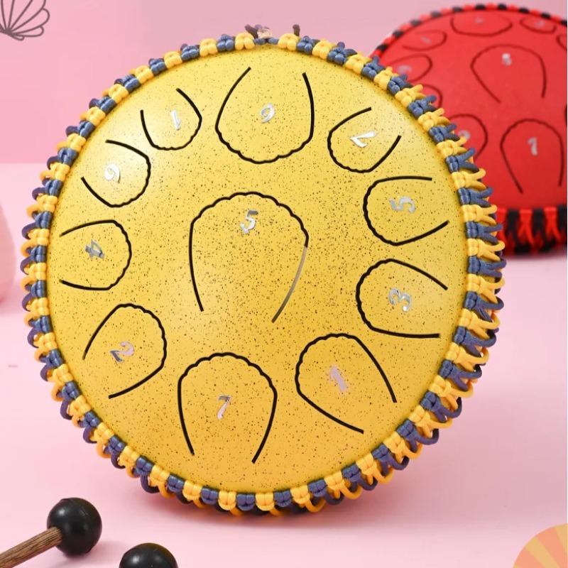 7 Inch Tongue Drum Sound Therapy Small Tongue Drums Professional Child Percussion Music Instrument Accessories Yoga Meditation Instruments Portable
