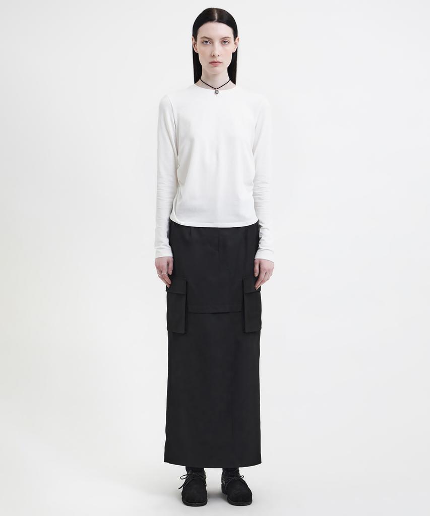 YOUTH Cargo Maxi Skirt - Black