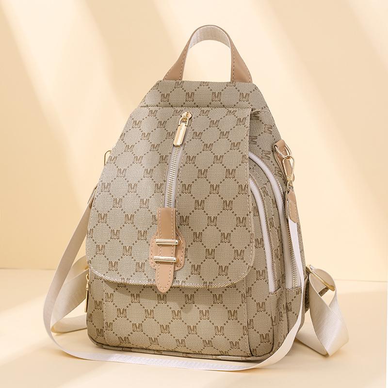 Рюкзак с принтом, женский рюкзак из мягкой кожи, многофункциональная сумка через плечо, женский дорожный рюкзак