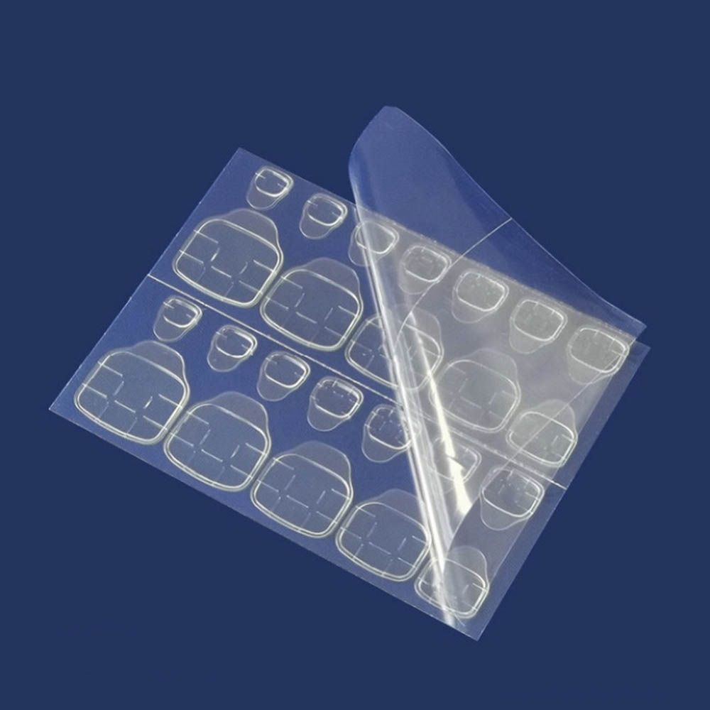 Женские прозрачные ультратонкие накладные ногти, двухсторонние наклейки, инструмент для наращивания, клейкие ленты