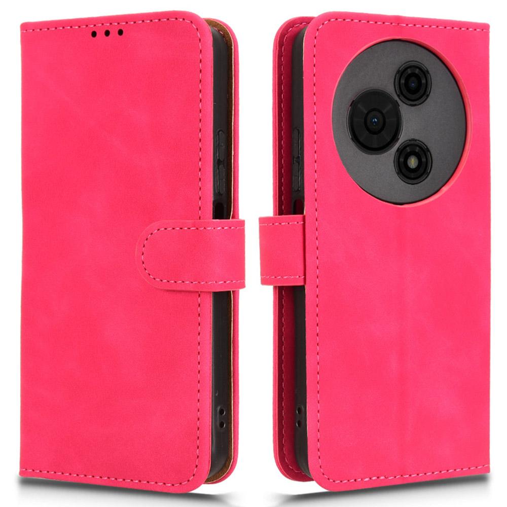 Для TCL 605 4G Кожаный чехол с эффектом кожи Противоударный Чехол-кошелек Книжка для телефона