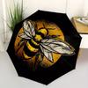 1pc Bee Honeycomb Automatic Open/Close Umbrella, Portable Folding Umbrella for Travel, Themed Events, It is suitable as a gift for various festivals,