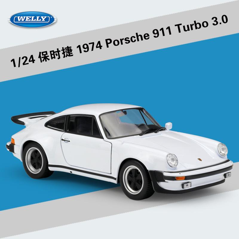 AKEZM1 WELLY 1:24 Scale 1964 Porsche 911 Classic First Generation - Alloy Die-Cast Model with Opening Doors, Collector's Display Gift