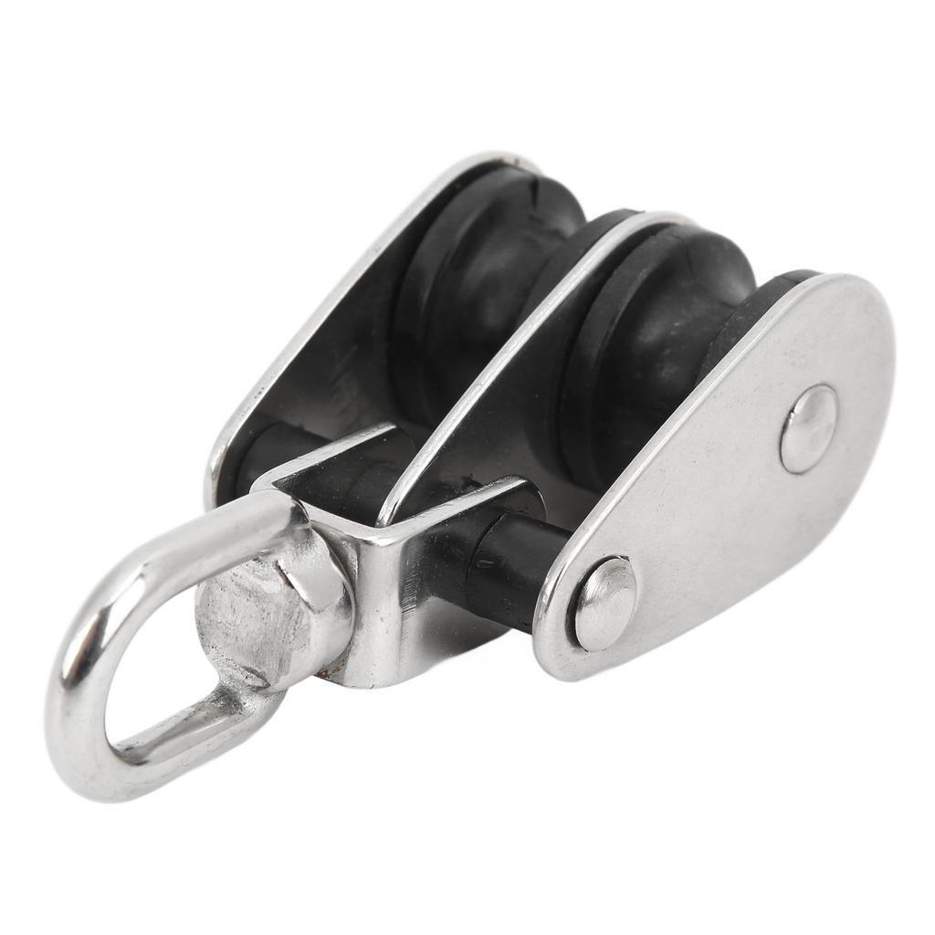 25mm 1in Marine Pulley Rotatable 304 Stainless Steel Waterproof Corrosion Resistant